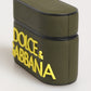 Army Green Rubber Logo Embossed Accessory  Airpods Case