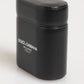 Black Calfskin Leather Logo Print Flip Holder Airpods Case