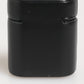 Black Calfskin Leather Logo Print Flip Holder Airpods Case