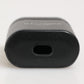 Black Calfskin Leather Logo Print Flip Holder Airpods Case