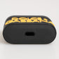 Black Yellow Rubber Logo Embossed Accessory Airpods Case