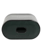 Army Green Calfskin Leather Logo Flip Holder Airpods Case