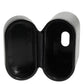 Army Green Calfskin Leather Logo Flip Holder Airpods Case