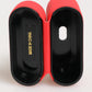 Red PVC DG Logo Embossed Men Flip Holder  Airpods Case