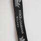 Black Silver Nylon DG Crown Men's Holder Keychain Keyring