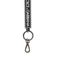 Black White DG Rubber Logo Silver Men's Holder Keyring