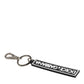 Black White DG Rubber Logo Silver Men's Holder Keyring