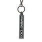 Black White DG Rubber Logo Silver Men's Holder Keyring