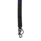 Black Blue DG Logo Polyester Brass Holder Keychain Keyring