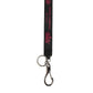 Black Burgundy Nylon DG Logo Crown Holder Keychain Keyring
