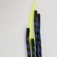 Blue Yellow Leather Tape String DG Logo Keychain Keyring