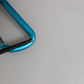 Blue Yellow Leather Tape String DG Logo Keychain Keyring
