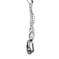 Black White Polyester Tape String DG Logo Keychain Keyring