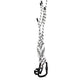 Black White Polyester Tape String DG Logo Keychain Keyring