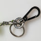 Neon Green Bear Embroidered Logo Men Keychain Clasp  Keyring