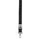 Black Polyester Stretch Rubberised DG Logo Men Keychain