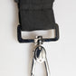 Black Polyester Stretch Rubberised DG Logo Men Keychain