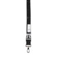 Black Polyester Stretch Rubberised DG Logo Men Keychain