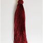 White Pearl Resin Gold Metal Red Tassel Pendant Bag