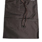 Brown Polyester Logo Elastic Waistband Swimwear