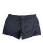 Navy Blue Polyester Nylon Pinstripe Men's Swimwear