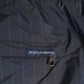Navy Blue Polyester Nylon Pinstripe Men's Swimwear