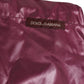 Burgundy Polyester Logo Embossed Crest Swimwear