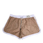 Brown White Polyester Re-Edition Shorts Swimwear