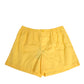 Yellow Cotton Elastic Waistband Short Swimwear