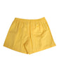 Yellow Cotton Elastic Waistband Short Swimwear