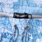 Blue World Map Polyester Elastic Waistband Swimwear