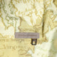 Yellow World Map Polyester Elastic Waistband Swimwear