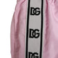 Pink Nylon Logo Side Stripe Beachwear Men Swimwear