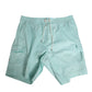 Aqua Blue Polyester Beachwear Men Shorts Swimwear