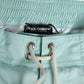 Aqua Blue Polyester Beachwear Men Shorts Swimwear