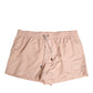 Pink Drawstring Beachwear Men Shorts Swimwear
