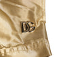 Gold Metallic Beachwear Men Boxer Short Swimwear