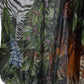 Multicolor Silk Jungle Print Women Maxi Dress