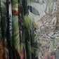 Multicolor Silk Jungle Print Women Maxi Dress