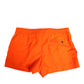Orange Polyester Beachwear Men Shorts Swimwear