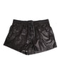 Black Polka Dot Polyester Men Shorts Swimwear