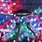 Multicolor Neon Print Polyester Shorts Swimwear