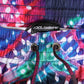 Multicolor Neon Print Polyester Shorts Swimwear