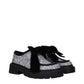 Gray Plastic Slip-On Loafers