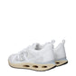 White Fabric Athletic Sneakers