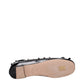 Black Leather Ballet Flats