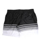 Black White Striped DG Logo Men Short  Swimwear