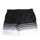 Black White Striped DG Logo Men Short  Swimwear