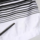 Black White Striped DG Logo Men Short  Swimwear