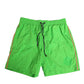 Green Nylon Drawstring Men Shorts Swimwear